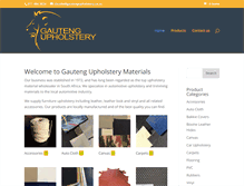 Tablet Screenshot of gautengupholstery.co.za